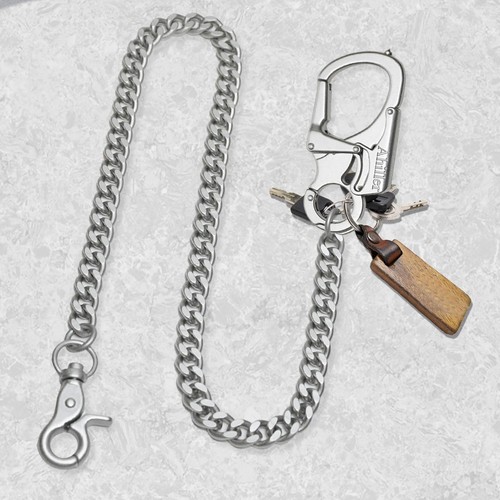 Wallet Chain for Men, Lockable Carabiner with Tungsten Steel Taper, Heavy Dut... - Picture 4 of 6