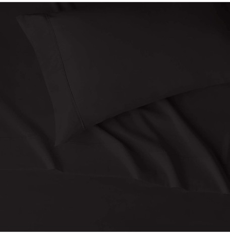 Black Microfiber Bed Sheet Set Twin XL – 4 Piece, Deep Pockets, Soft & Easy Care - Picture 3 of 5