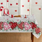 Horaldaily Valentine Tablecloth 52×70 Inch 52 x 70" (Rectangular), Wood