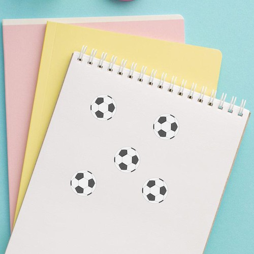 20 Sheets Football Stickers Child Diy Sports Decals Soccer Adhesive - Afbeelding 5 van 12