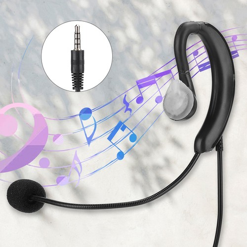 Auriculares tipo gancho para la oreja 3,5 mm para teléfono móvil tableta micrófono auricular MIC 100-56 CT - Imagen 3 de 13