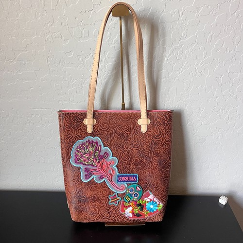 Consuela Suzie Everyday Tote Bag Shopper aus Leder mit Glitzer in Rosa - Bild 3 von 11