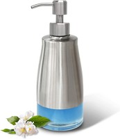 Seifenspender Edelstahl, 320 Ml SpüLmittelspender KüChe Mit Etiketten, H