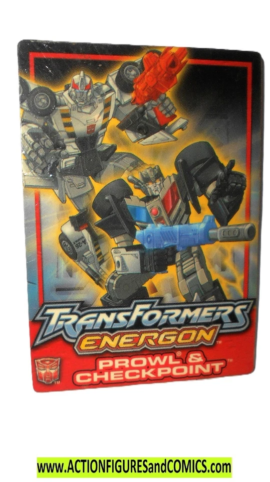 TRANSFORMERS Energon SWAT PROWL & CHECKPOINT Trading Card 2003 tech specs - Image 4 of 4