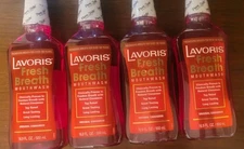 Lavoris Fresh Breath Mouthwash Cinnamon 16.9 Fl Oz Lot Of 4