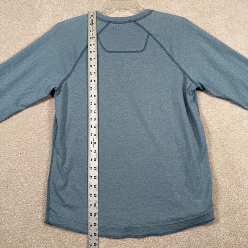 The North Face Mens Henley Shirt Long Sleeve Pocket Blue Casual Top Medium - Picture 4 of 7