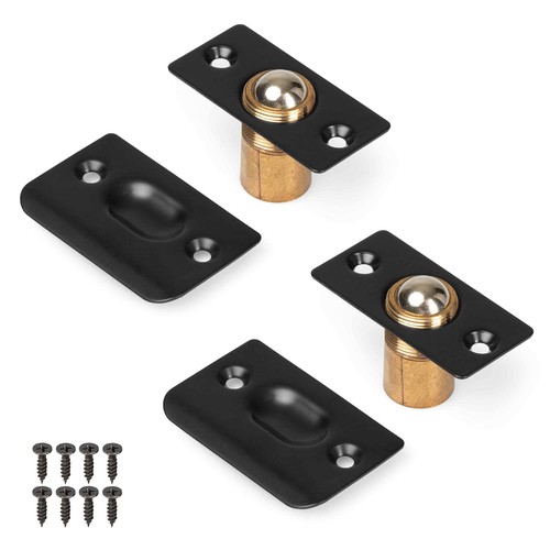 Ilyapa French Door Kugelschnäpper - 2er Pack schwarz Schranktür verstellbar Schraubkugel - Bild 1 von 6