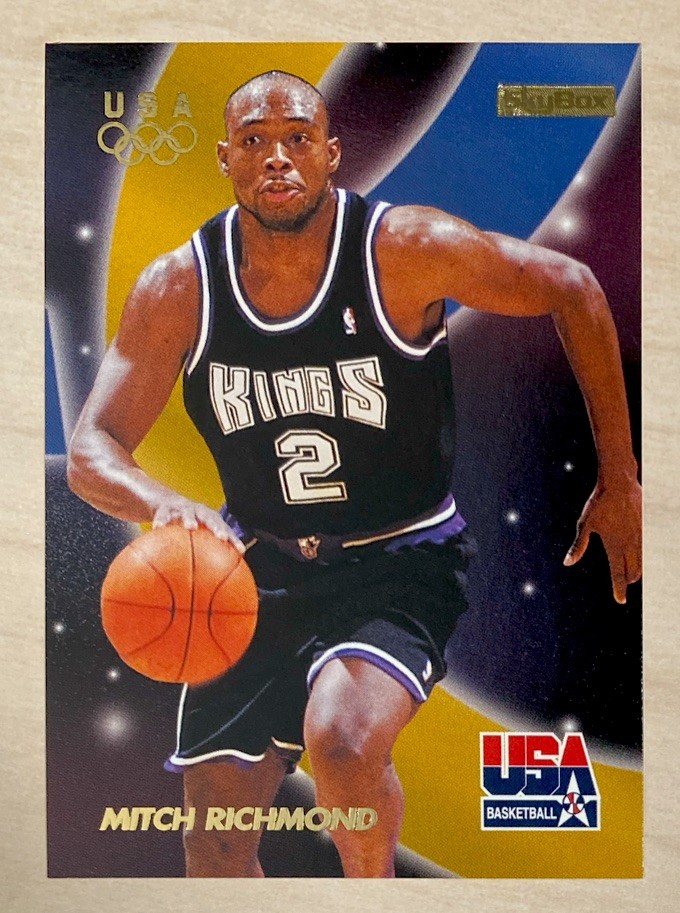 MITCH RICHMOND - 1996 SkyBox USA - WRAPPER EXCHANGE #64 - USA BASKETBALL