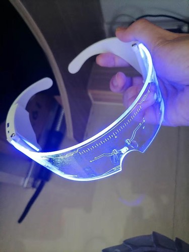 Gafas de ciclismo iluminadas por LED con iluminación nocturna anticolisión - Imagen 14 de 27