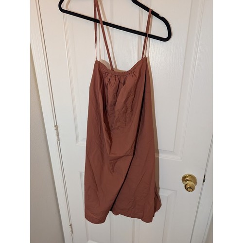A New Day Womens 2X Brown Sleeveless Tie Back Mini Dress Casual - Bild 2 von 6