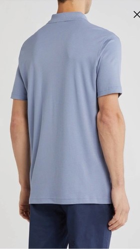 BROOKS BROTHERS Men's Short Sleeve Polo Shirt Blue Small - Picture 2 of 5