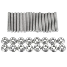 X AUTOHAUX 16pcs Stainless Steel Exhaust Manifold Bolt Stud Hardware for Ford...