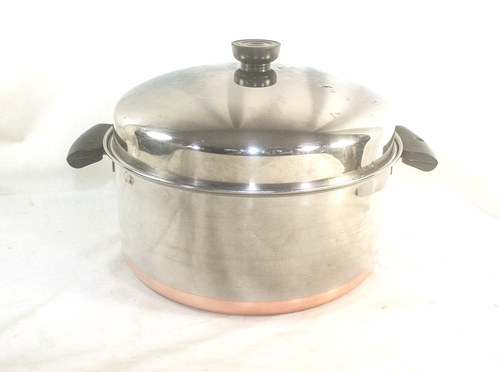 Revere Ware 1801 6 Qt Dutch Oven With Lid Stainless Copper Bottom U.S.A. - Bild 1 von 6