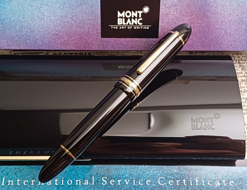 Montblanc Füller Meisterstück 149 - die Zigarre mit Ovp - 18K Feder OBB - 第 1/19 張圖片
