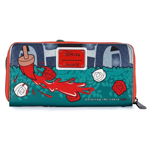Loungefly Alice in Wonderland Queen of Hearts Villains Scene Zip Around Wallet - Picture 3 of 4