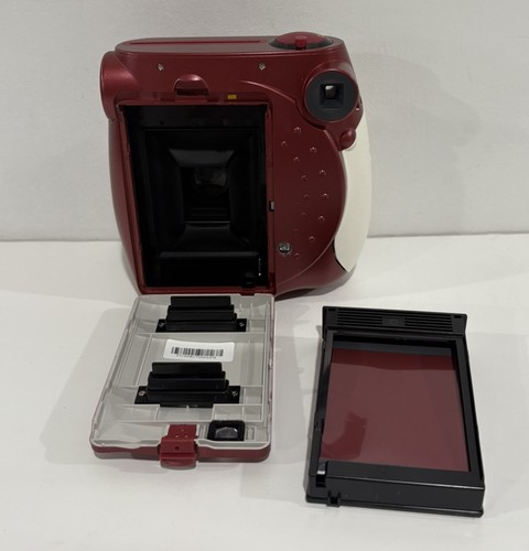 Polaroid 300 Mini Instant Film Camera Red Cream Maroon 60mm Focus Range W/ Case - Picture 2 of 11