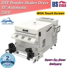 15" Automatic DTF Powder Shaker & Dryer Machine With Touch Screen 220V US Stock