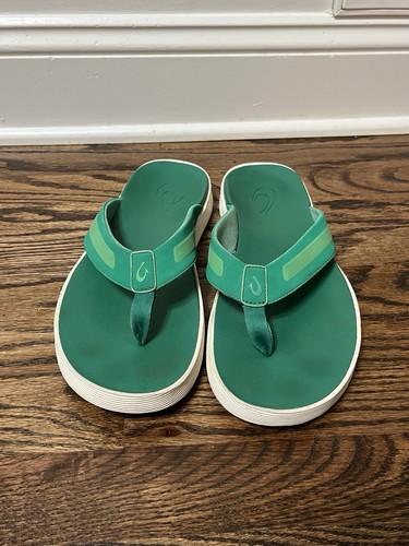 OluKai Herren Leeward Sandalen grün Größe 11 - Bild 2 von 9