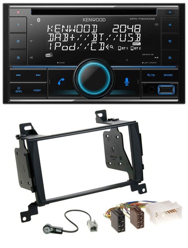 Kenwood CD 2DIN DAB USB MP3 Bluetooth Autoradio für Hyundai Santa Fe 2007-2012 - Bild 1 von 8