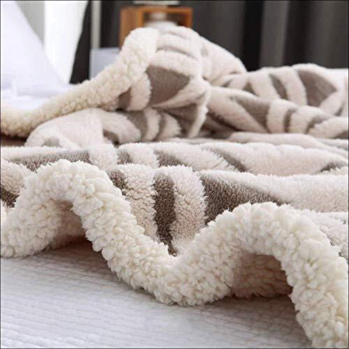 Sherpa Fleece Blanket Fuzzy Soft Bed Blanket Dual Sided Throw 51"x63" Grey - Picture 3 of 7
