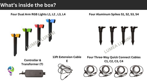 Smart Premium Low Voltage LED Outdoor Landscape & Pathway Lights: Set of 4 units - Picture 8 of 8