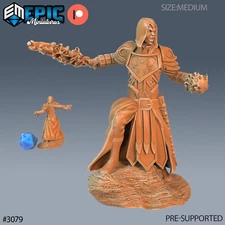 Human Warlock B Player | Epic Miniatures | RPG D&D Pathfinder Wargaming