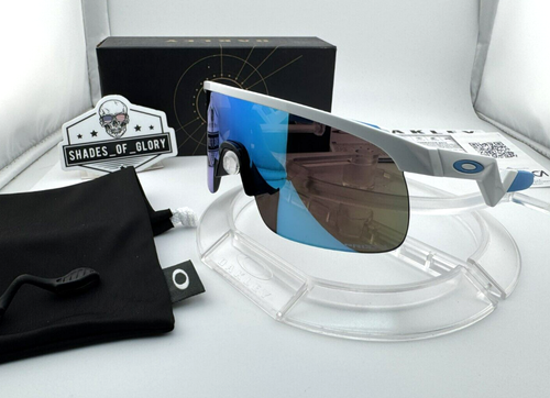OAKLEY RESISTOR YOUTH WHITE PRIZM SAPPHIRE BLUE SUNGLASSES OJ9010-07 BASEBALL - Picture 2 of 12