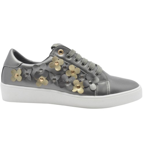 Nuevos zapatos para mujer con cordones de flores damas con tachuelas talla Reino Unido - Imagen 8 de 15