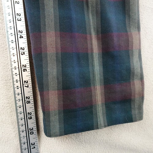 Tuta Etro Uomo 48 Blu Italia Blazer Chiusura Bottoni Piatto Frontale Plaid Lusso Lana - Foto 10 di 24