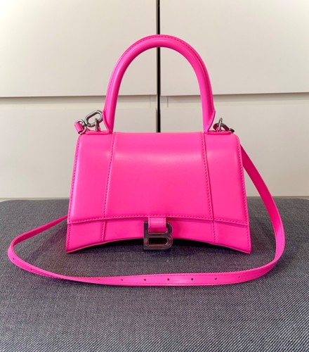Original Balenciaga Tasche Hourglass bag S neon fluo pink neu ungetragen - Bild 2 von 14