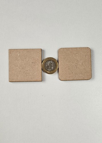 3mm MDF Squares Crafting Shapes Bases | 2-10cm (20-100mm) | Square or rounded - Picture 12 of 23