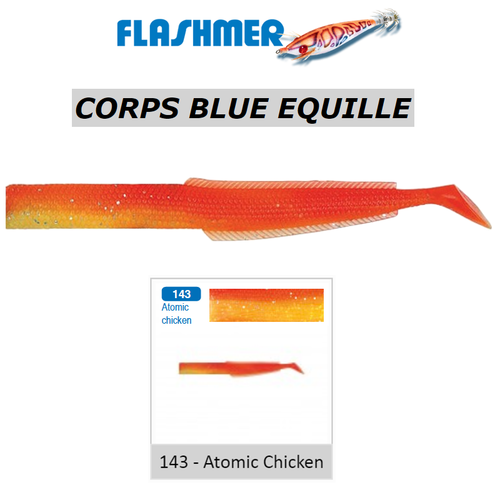 FLASHMER : 3 CORPS BLUE EQUILLE : Le lançon mode texan ! TRES EFFICACE ! New - Imagen 4 de 7