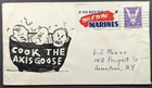 Vintage 1945 Cook Axis Goose Leaders Military World War 2 Original Art Envelope