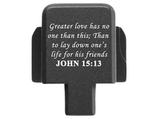 for Sig P320 Rear Slide Cover Back Plate 9mm/357 SIG/40, Engraved, USA Made