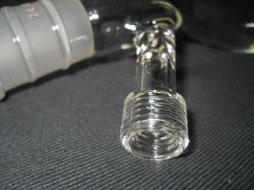 Ace Glass 24/40 No-Air Schlenk 200mL Reaction Storage Flask, No 0-3mm Valve 7754 - Picture 2 of 2