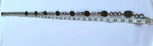 Chain Belt Retro Metal Round Oval Geometric style - Picture 7 of 8