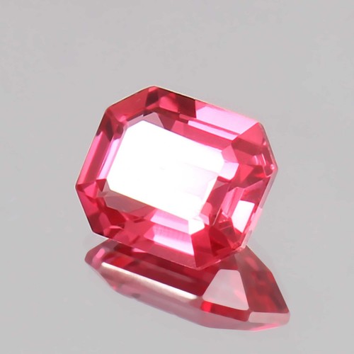 AAA Flawless Ceylon Padparadscha Sapphire Loose Radiant Cut Gemstone 10x8 MM - Picture 3 of 4
