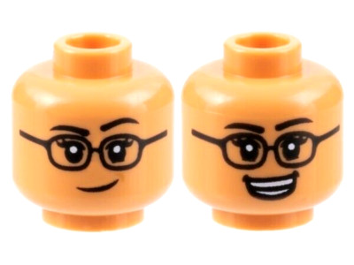 New LEGO Eyelashes Head Glasses Girl Boy Unisex Smile and Side Smirk Eyebrow Up