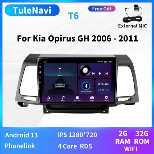 Radio de coche CarPlay reproductor de video multimedia pantalla GPS para Kia Opirus GH 2006-2011 - Imagen 25 de 32