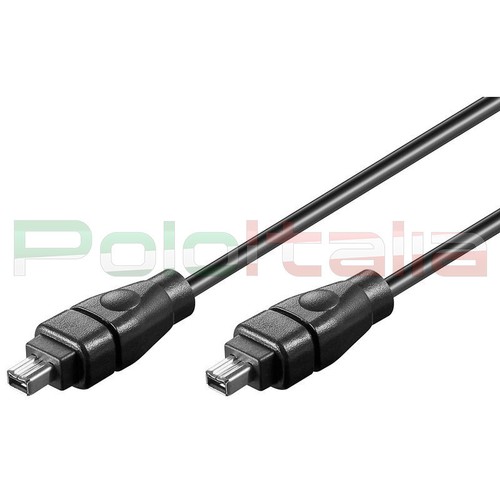 Cavo 1,8m FIREWIRE da 4 a 4 pin 400 IEEE 1394 per dati pc foto Jvc Nikon mini dv - Afbeelding 1 van 1