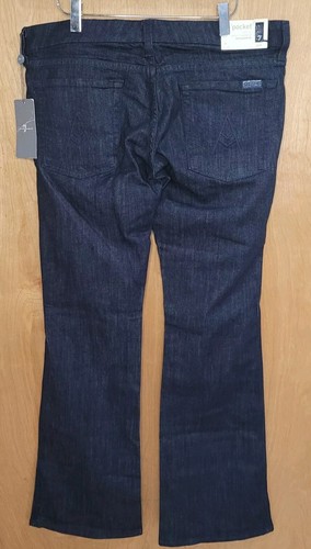 7 For All Mankind A Pocket Jeans The Lexie Petite Flare Low Rise Size 31 NWT - Picture 2 of 9