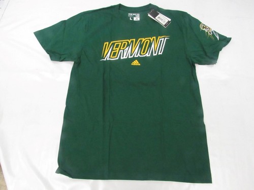 New Vermont Catamounts Mens Sizes L-XL-2XL Adidas Green Shirt - Picture 1 of 4