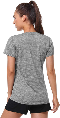 5-Pack Women'S Short Sleeve Dry Fit T-Shirt Moisture Wicking Athletic V-Neck Tee - Picture 4 of 12