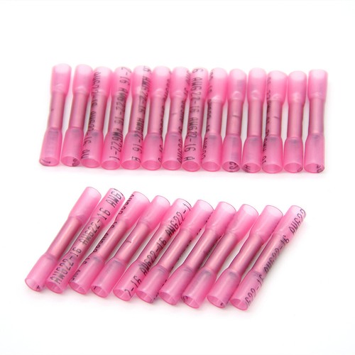 300 Stck. Rot Hitzeschrumpf Butt Draht Stecker Crimp Klemmen AWG 16-22 Stärke USA - Bild 7 von 10