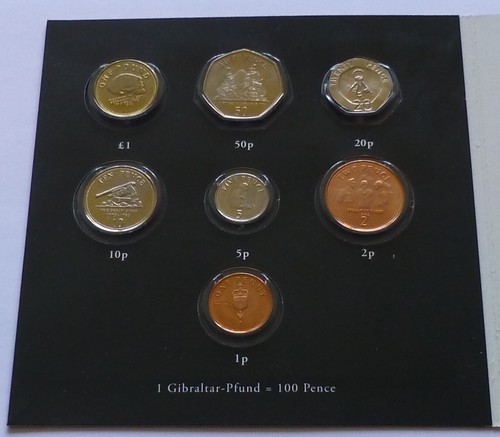 Juego de monedas Gibraltar sin circular (diferentes años) - Imagen 3 de 9