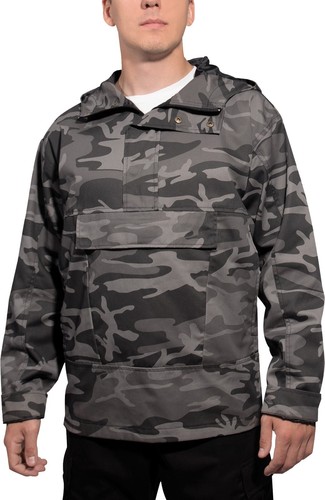 Camouflage Anorak Hoodie Parka Army Tactical große Tasche Regen robust Sweatshirt - Bild 15 von 15