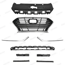 9PC For Sonata 2018-2019 Front Radiator Support Cover Grille Mesh Bumper Bracket