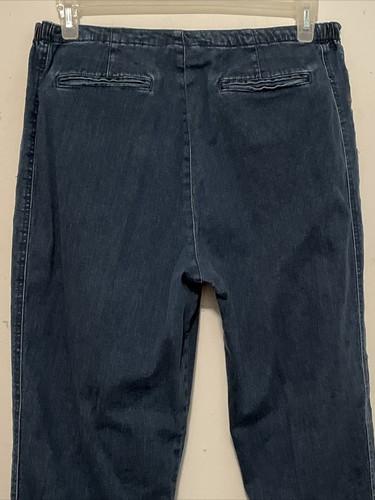 Pantalones de mezclilla para mujer D & Co bordados piernas laterales talla L Petite - Imagen 7 de 8