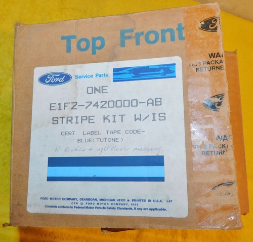 1981-1985 Ford Escort Station Wagon NOS Tutone Blue BODY STRIPE DECAL KIT - Bild 2 von 7