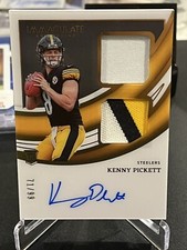 2022 Immaculate KENNY PICKETT Rookie 3 Color Patch Auto RC RPA /99 Steelers